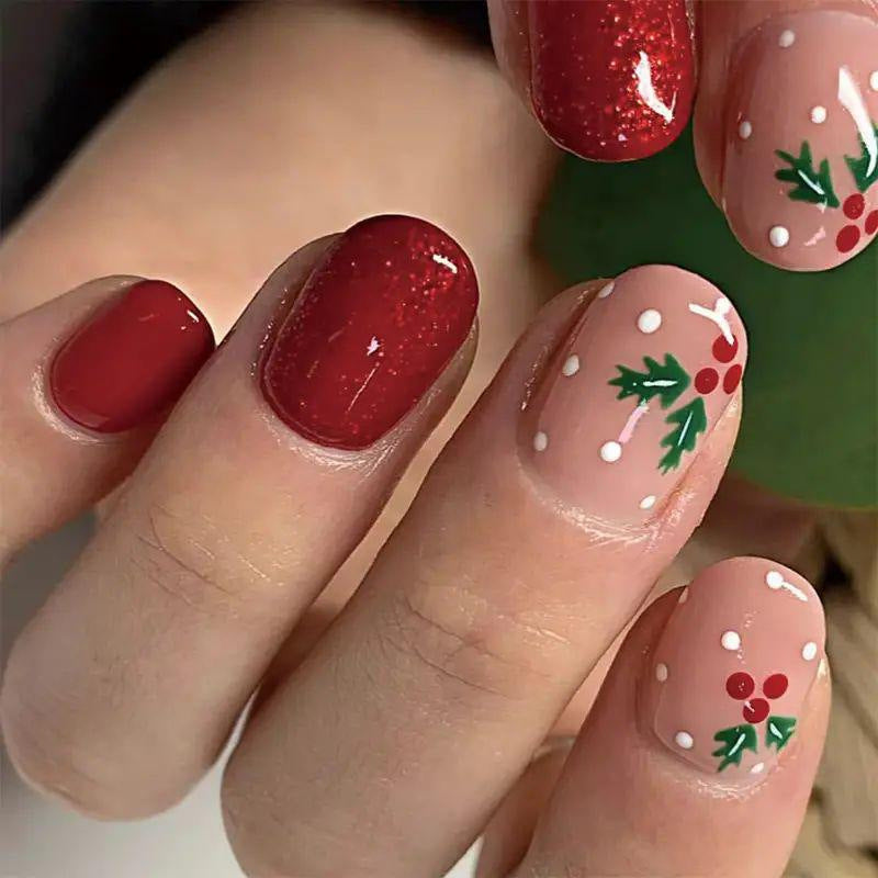 Künstlerische winterliche Nail Art Karnz