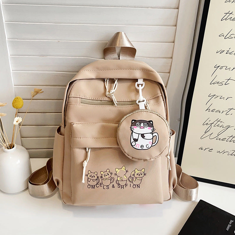Niedlicher illustrierter Katzen-Design-Rucksack