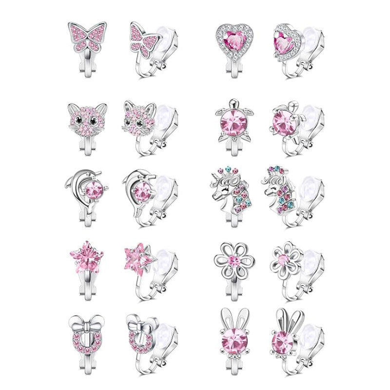 Charmante Clip-On Ohrringe Set Karnz