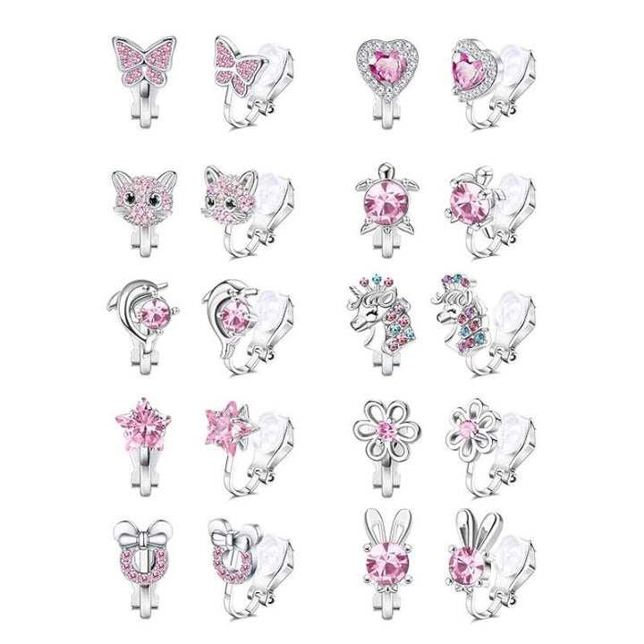 Charmante Clip-On Ohrringe Set Karnz
