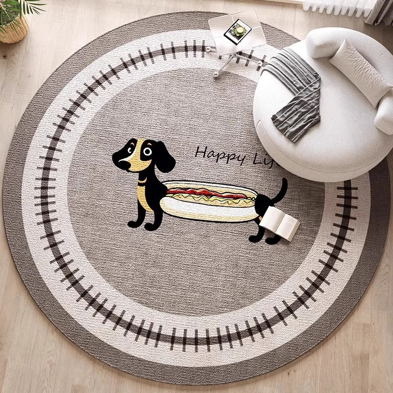 Dekorativer hundethemed Bereichsteppich für die Wohnkultur
