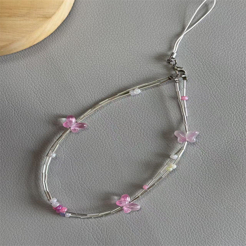 Dekorativer Schmetterlings Charm Brillenband Karnz
