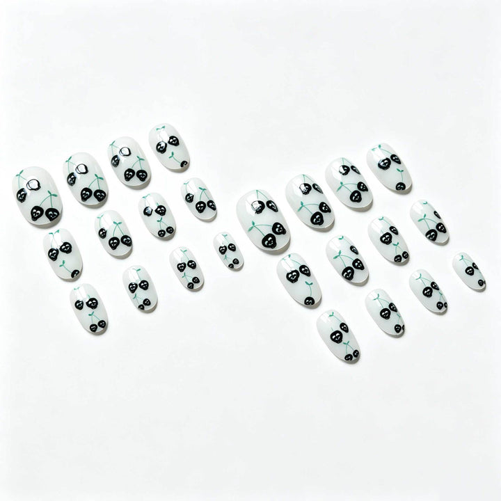 Edgy Skull Kirsche Nagelkunstset