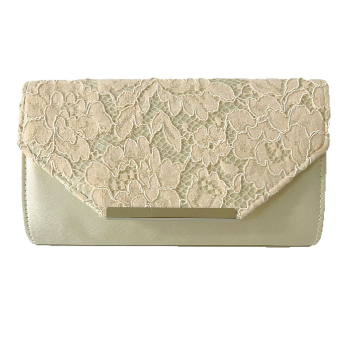 Elegante Florale Spitze Abend Clutch