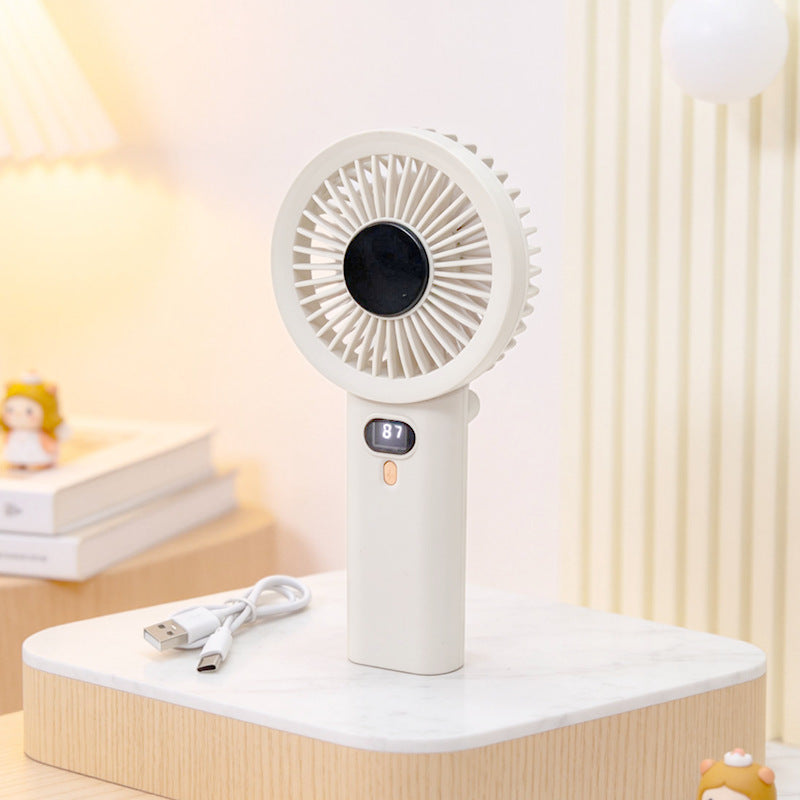 Damen Tragbarer Handventilator mit temperaturregulierender Anzeige Karnz