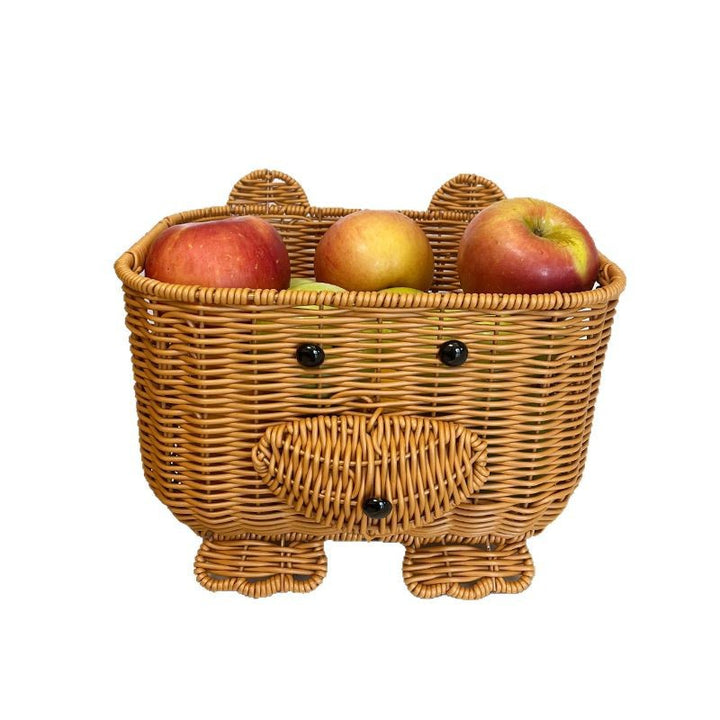 Adorable dekorativer Tiergesicht Aufbewahrungskorb Karnz
