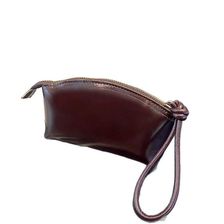 Elegante Kunstleder Kosmetik Tasche mit Reißverschluss Karnz