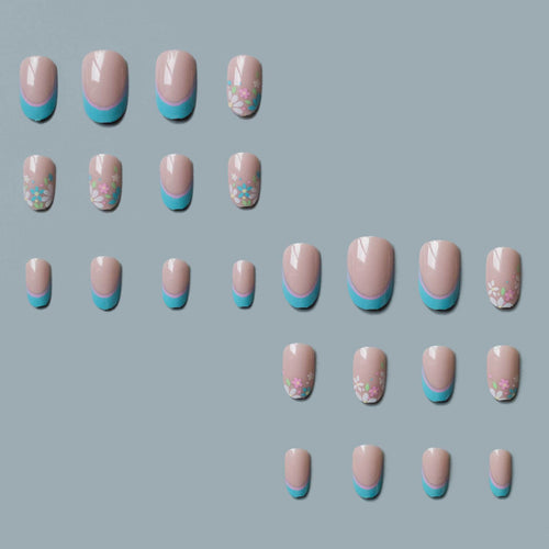 Künstlerisches Floral- und Geometrisches Nagelkunst-Design-Kit