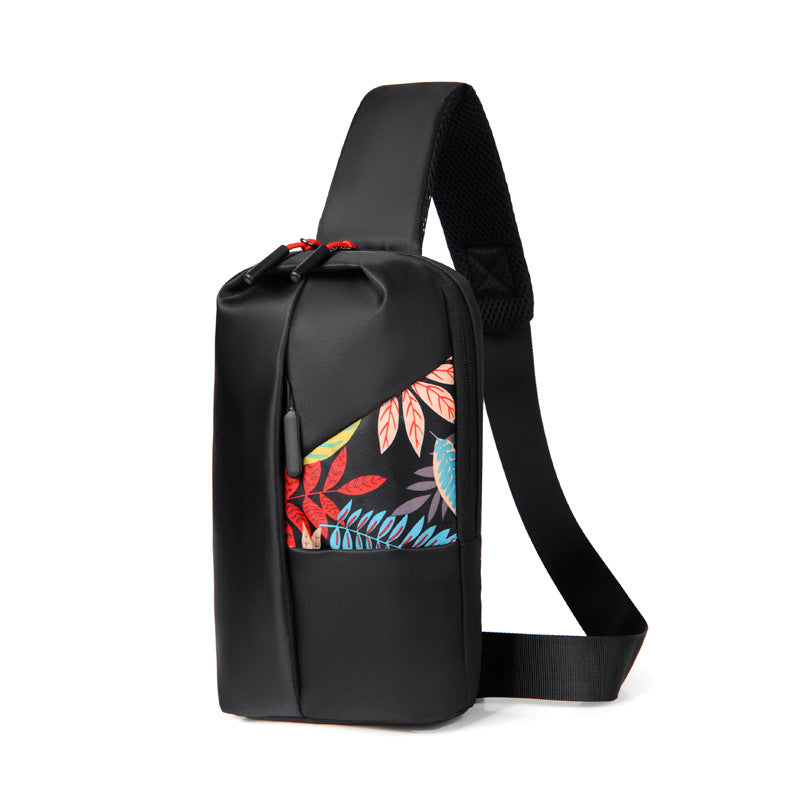 Stylische Blumenmuster Sling Tasche Karnz