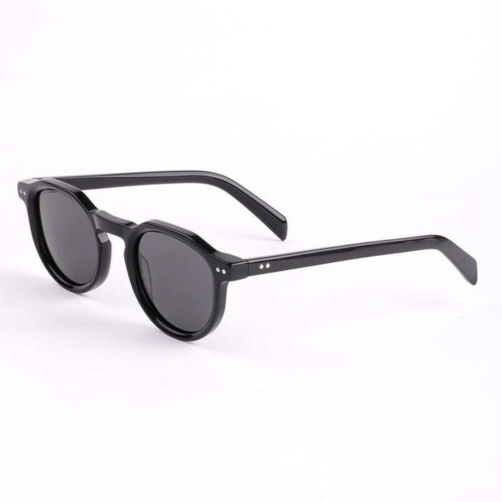 Damen modische Sonnenbrille mit stilvollem, runden Rahmen und UV-Schutz Karnz