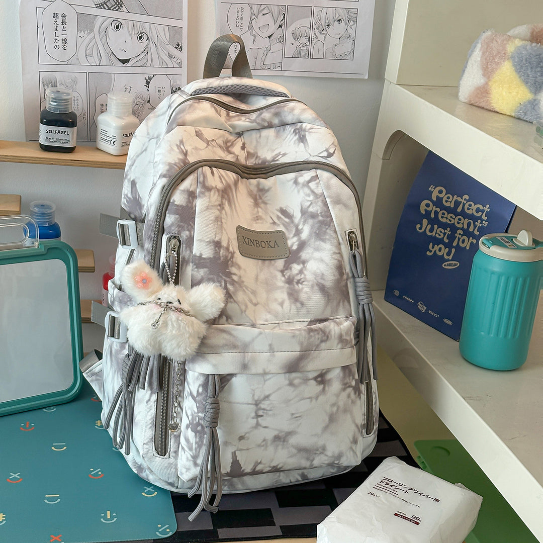 Trendige Marmor-Muster-Rucksack Karnz