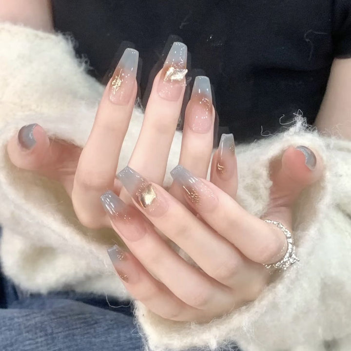 Künstlerische Ombre-Nagelverlängerungen