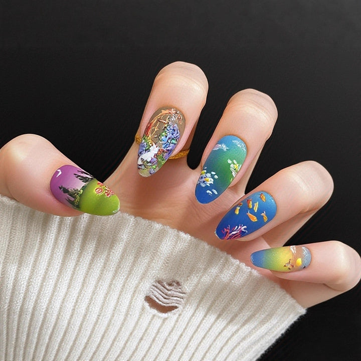 Kunstvolle Nagelverlängerungen mit Eleganten Spitzen Karnz