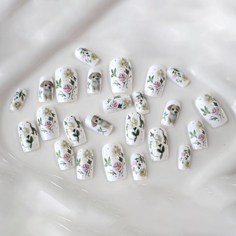 Künstlerisches Haustier-Thema Nagelkunst Karnz