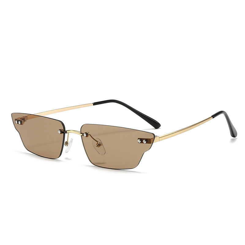 Damen futuristische geometrische Sonnenbrille Karnz