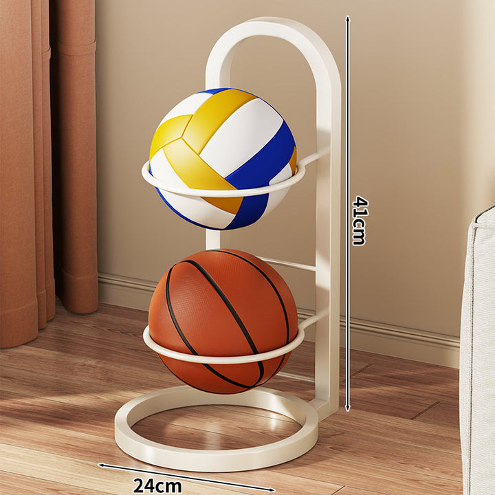 Vertikaler Vier-Ball-Freistehender Sportball-Lagerregalständer