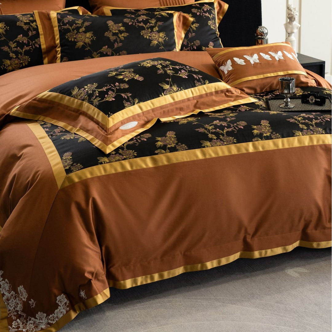 Luxus Satin-Mischgewebe Bettbezug Set