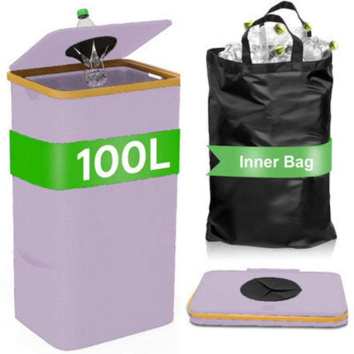 Multifunktionale Wäscheaufbewahrungsbox mit Bambusdeckel Karnz
