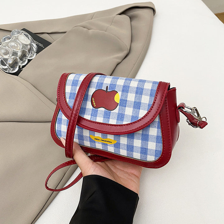Verspielt Karomuster Handtasche Karnz
