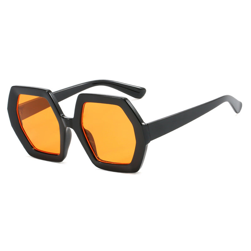 Damen innovative hexagonale Sonnenbrille Karnz