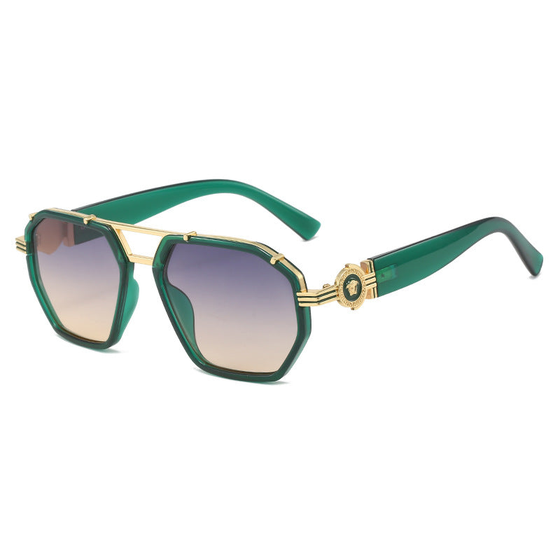 Elegante Übergroße Geometrische Sonnenbrille Karnz