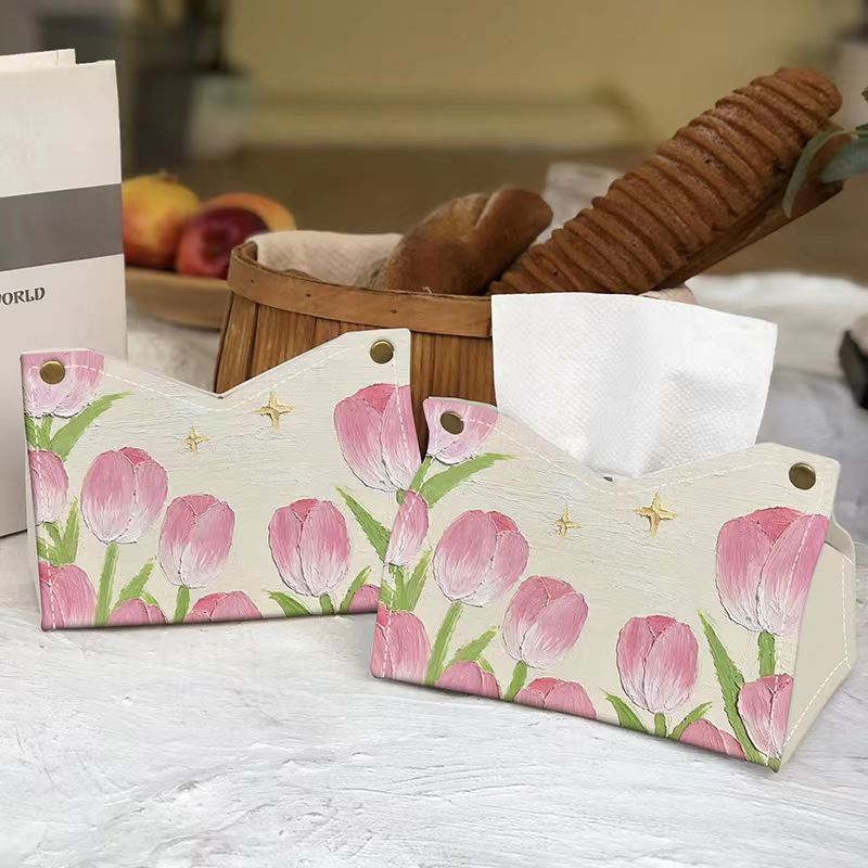 Künstlerische Florale Taschentuchbox Abdeckung Karnz