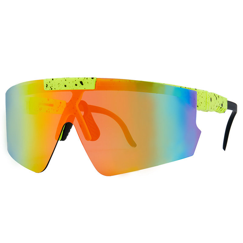 Damen Sport-Sonnenbrille im modernen Design mit großflächigen Gläsern Karnz