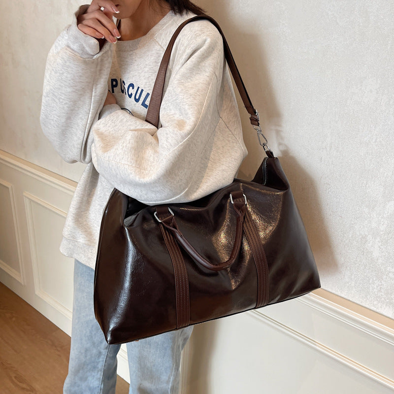 Premium Leder Wochenend Reisetasche Karnz