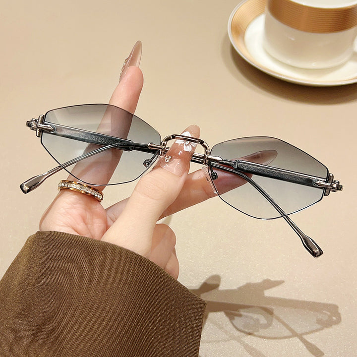 Chic Winkel Katzenaugen-Sonnenbrille Karnz