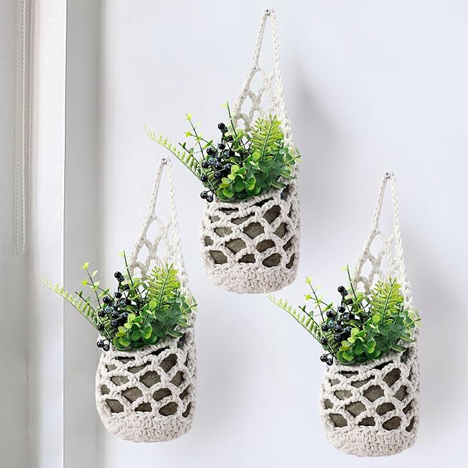 Macrame Pflanzenaufhänger Karnz