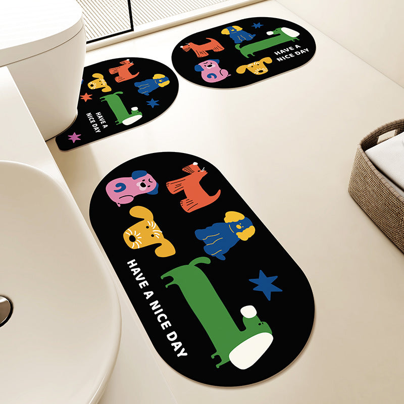 Fun Charakter Badteppich Set