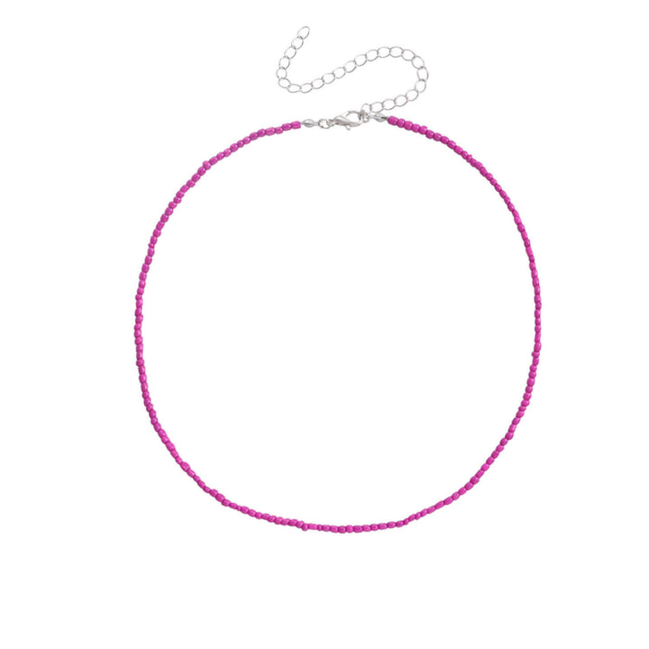 Buntes Perlen-Choker-Halsband Karnz