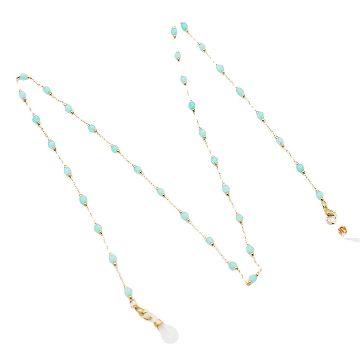 Elegante Perlen Brillenhalter Kette Karnz