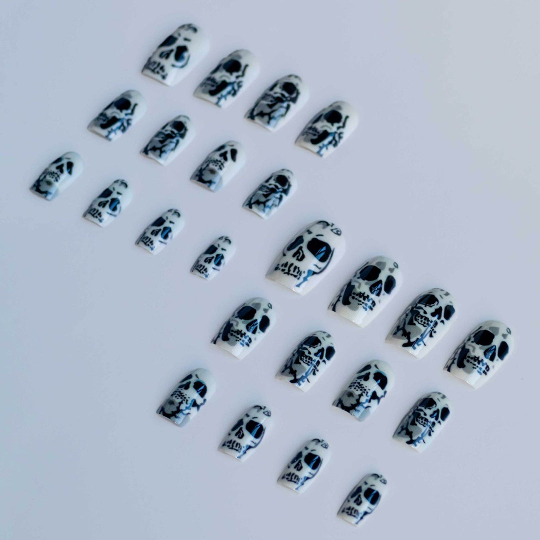 Gothic Skull Nagelkunst Set
