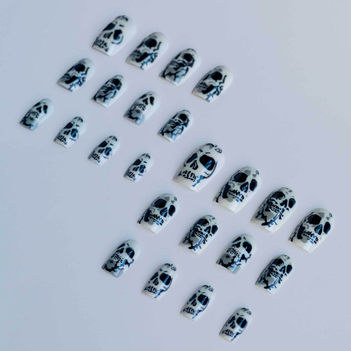 Gothic Skull Nagelkunst Set
