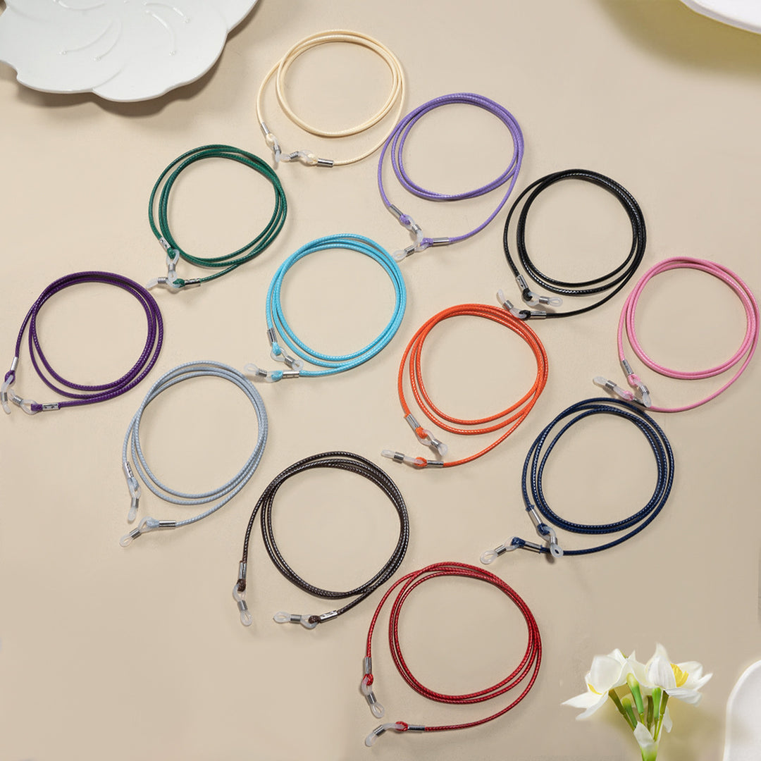 Premium Kunstleder Brillenretainer Kette Karnz