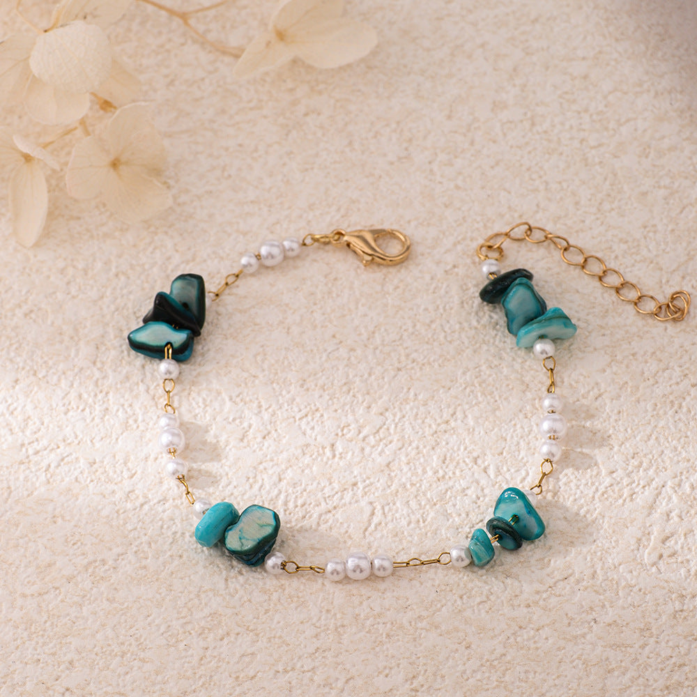 Chic Perlen- und Edelsteinarmband Karnz