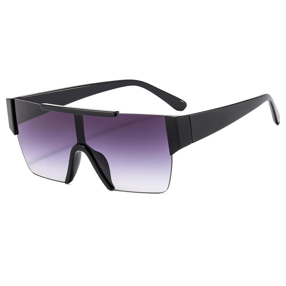 Damen trendige Oversized-Sonnenbrille im futuristischen Design Karnz