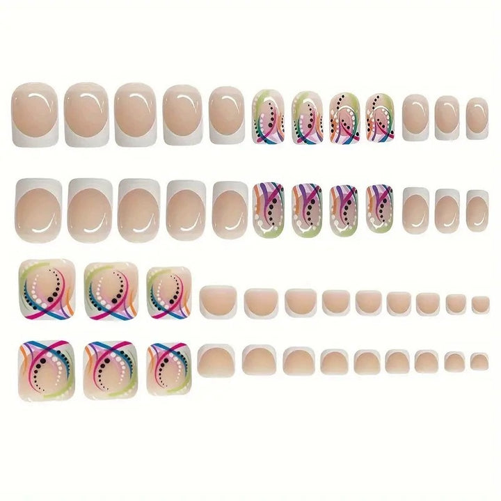Künstlerische geometrische Nagelverlängerungen Karnz