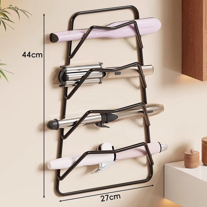 Wandmontierter hitzebeständiger zweistufiger Haartool-Halter Rack