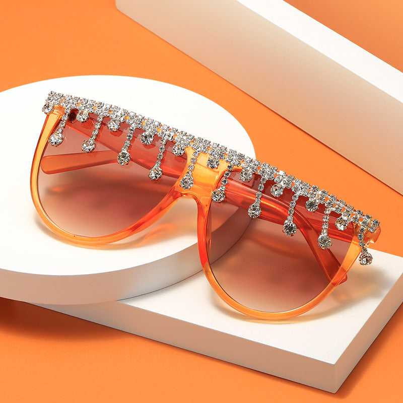 Damen Dekorative Glamour-Sonnenbrille Karnz