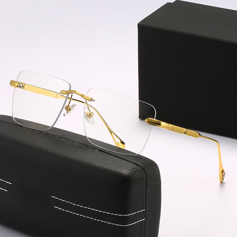 Damen modische quadratische Sonnenbrille mit luxuriösen Metall-Akzenten Karnz