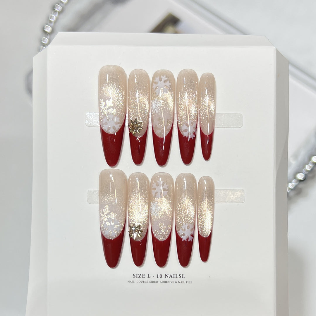 Luxuriöses Stiletto Nagel Kunst Set Karnz