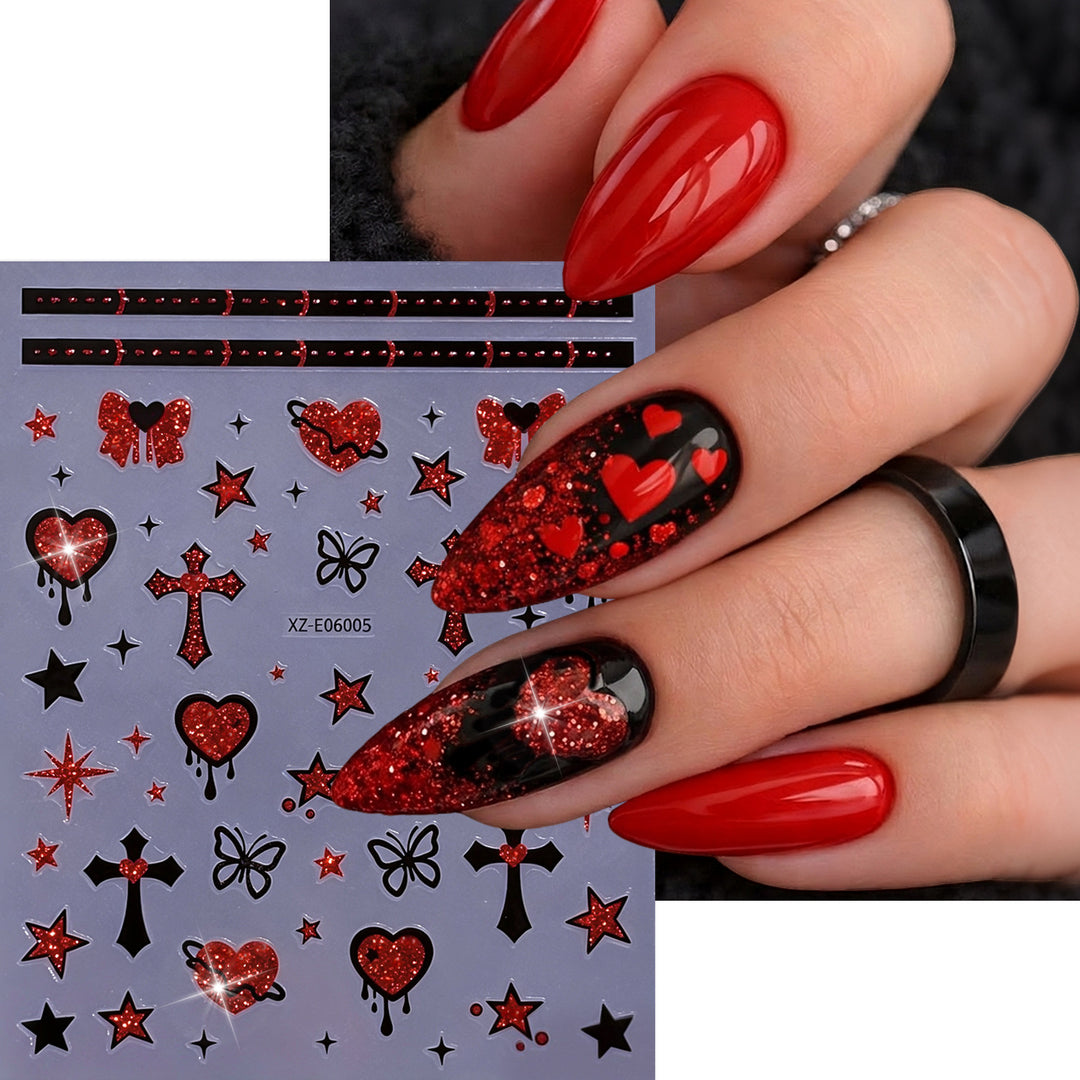 Halloween-Themen Nagelkunst Aufkleber Set  1791507032