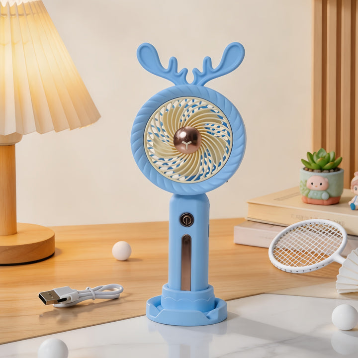 Damen Tragbarer Handventilator mit innovativer Windtechnik und USB-Ladefunktion Karnz