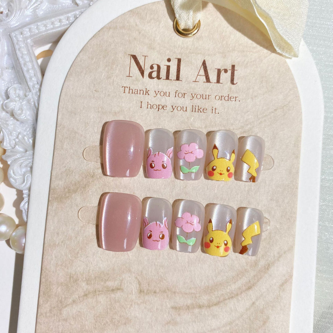 Thematisches Cartoon-Charakter Press-On Nagelset