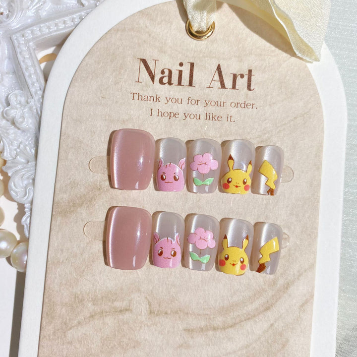 Thematisches Cartoon-Charakter Press-On Nagelset