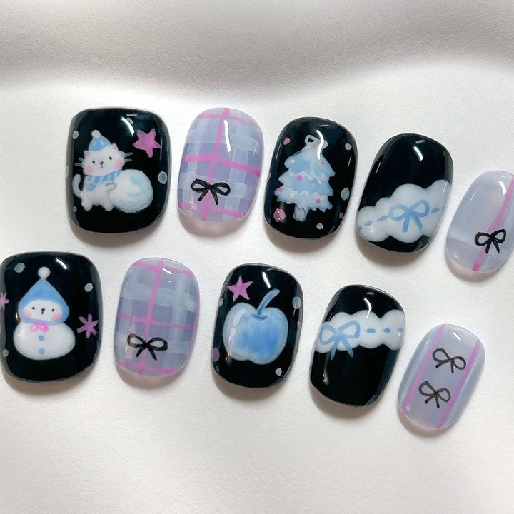 Themen Press-On Nagel Kunst Set