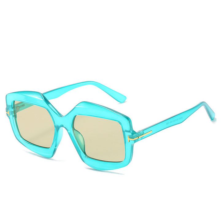 Bold gemusterte hexagonale Sonnenbrille Karnz
