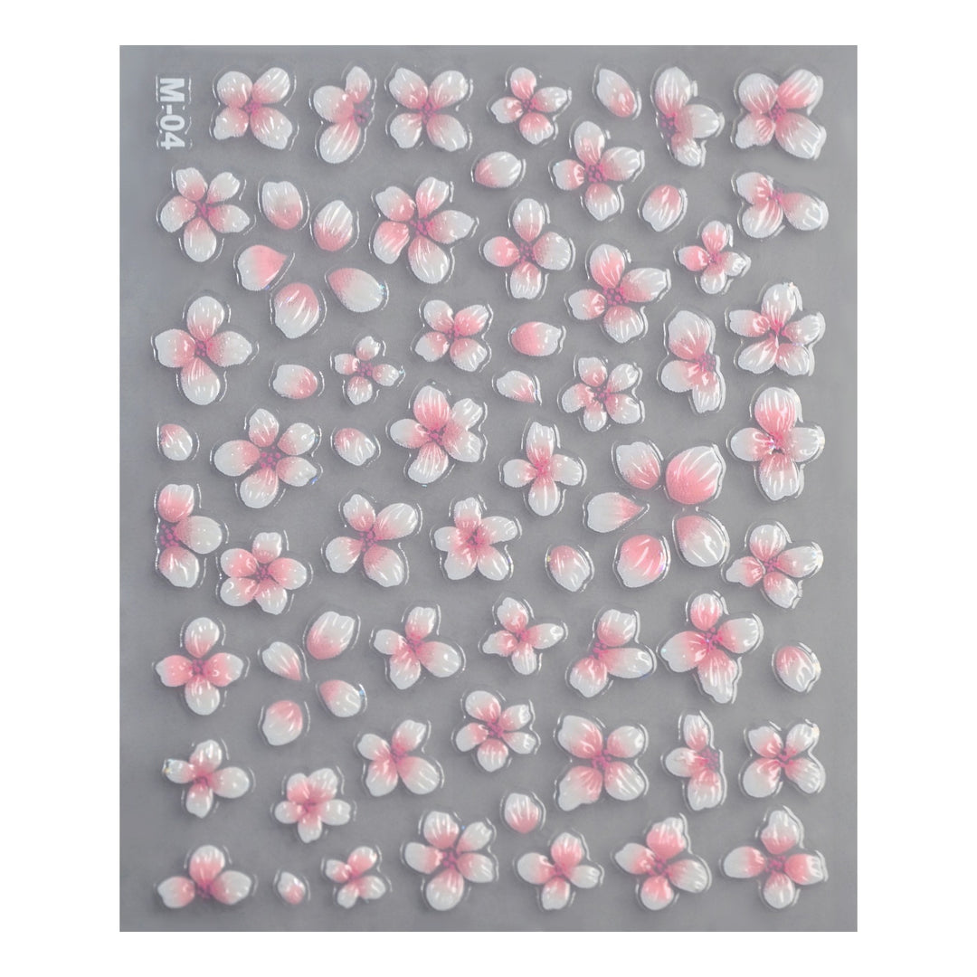 Floral Art Design Nagelaufkleber